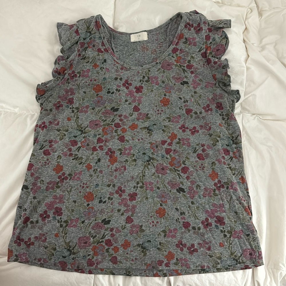 Anthropologie t.la ruffle sleeve tank